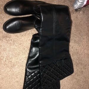 Leather Thigh High Boots
